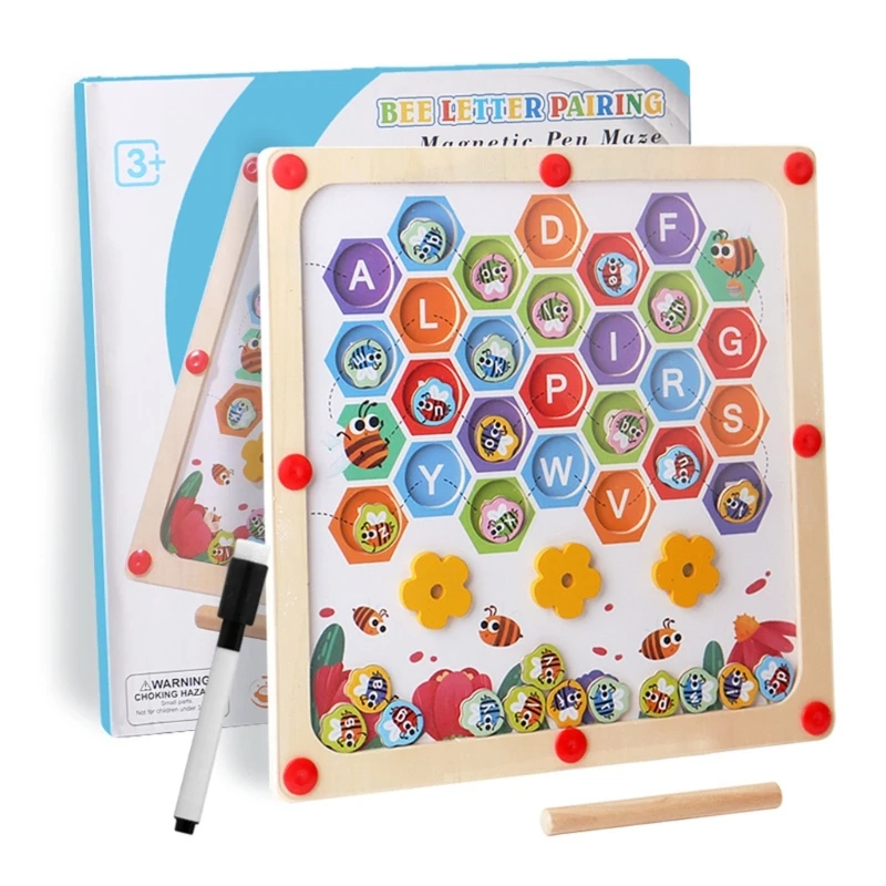 

Kids Fine Motor Skill Toy Montessori Letter Matching Preschool Educational Gift