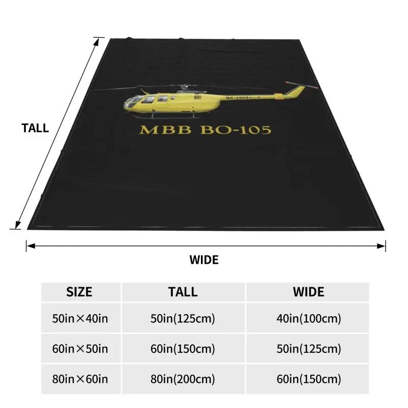 Покрывало для вертолета Mbb Bo 105 роскошное утолщенное одеяло сна Диванный