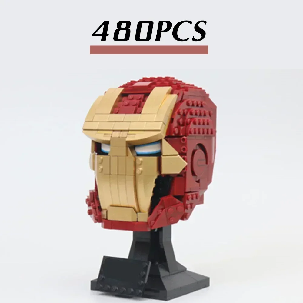 Miniso Marvel Железный человек бюст герои Мстители модель совместимая 76165 строительные