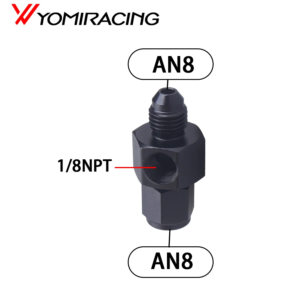 

AN4 AN6 AN8 AN10 AN12-1/8 NPT AN Поворотное соединение для датчика масла Боковой порт Адаптер Фитинговая часть раструба из сплава