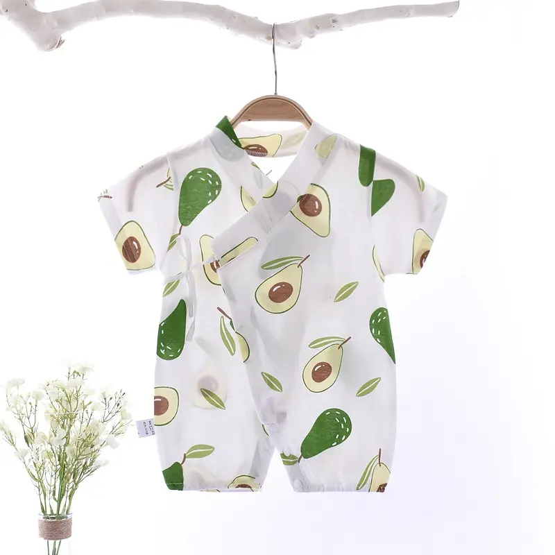 

Fashion Infant Jumpsuit Summer Combed Cotton Cute Printing Baby Romper Newborn Baby Short-sleeved Lightweight And Breathable