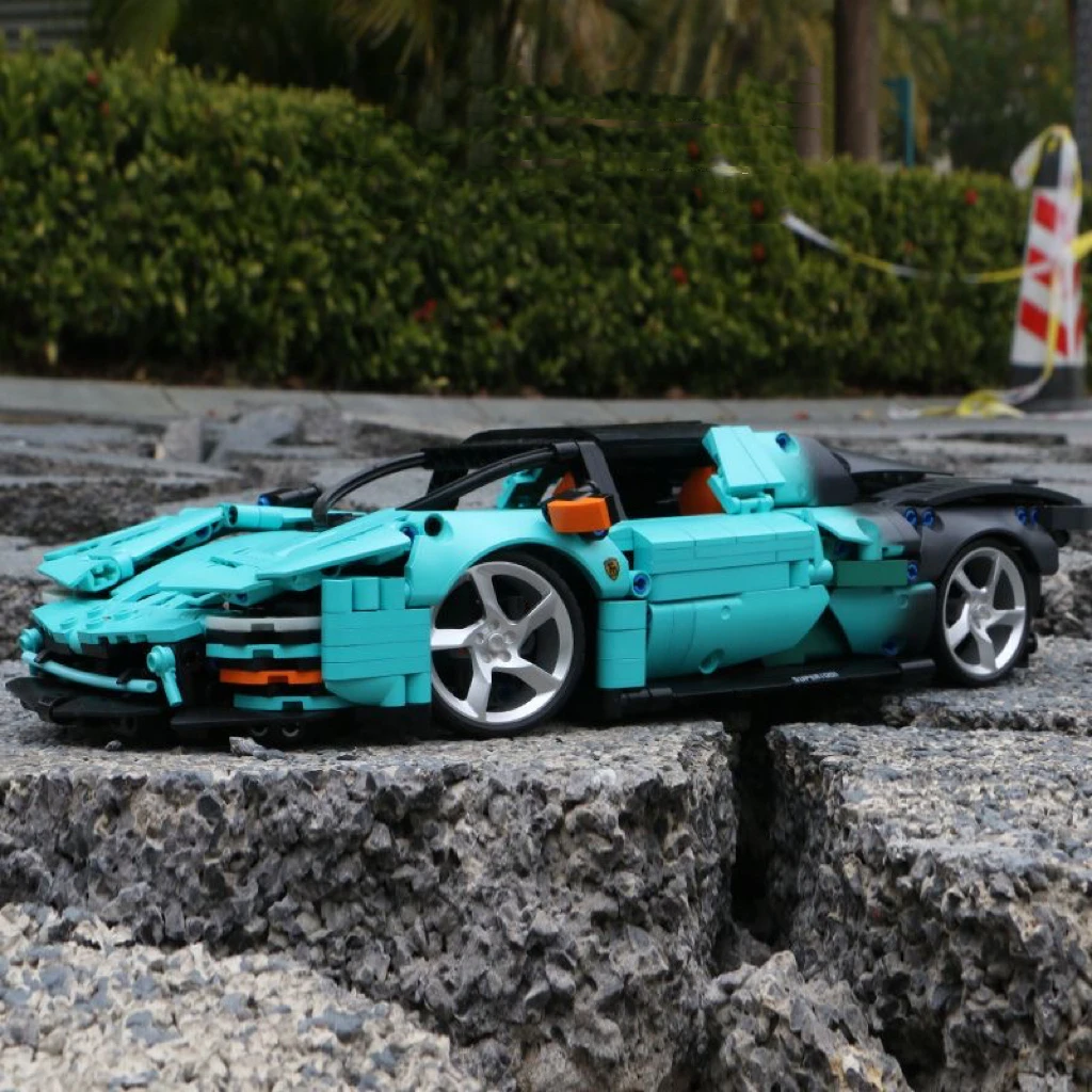 TUOMU дизайнерский строительный блок Гоночная Серия 1: 14 фиолетовый Шарм Auroras FL