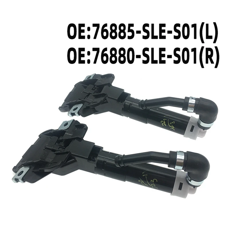 1 пара насадок омывателя фар автомобиля пистолет-распылитель воды 76885-SLE-S01 76880-SLE-S01