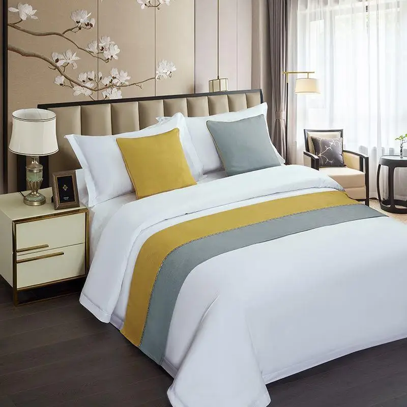 Бегун для кровати хвостовое полотенце свет роскошная новая кровать и завтрак