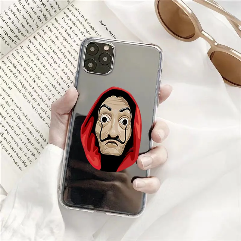 Прозрачный чехол с надписью La Casa De Papel для IPhone 7 8 Plus SE 2020 X 11 ТВ бумажный XS MAX XR |