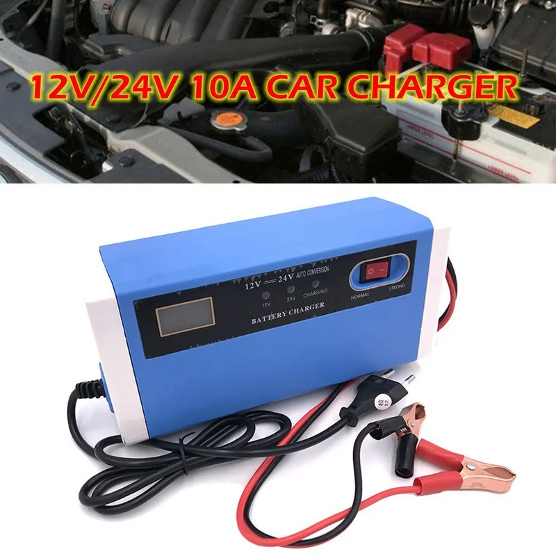 12V 24V 10A Car Charger Auto Truck Power Charging Smart AGM 