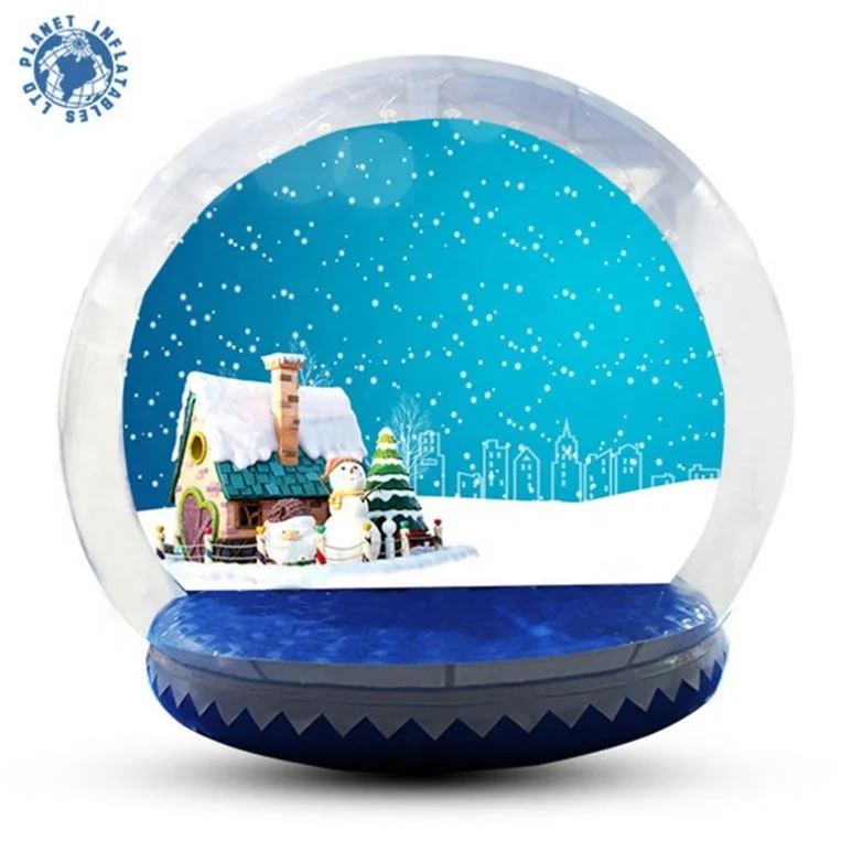 

Giant Advertising Inflatables Snow Globe Custom Backdrop Inflatable Snow Globe Ball For Christmas Decoration