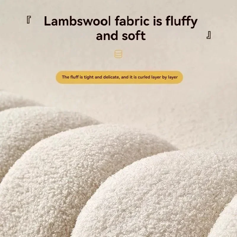 Детская гостиная плюшевый табурет из ягненка семейный диван низкий подушка для