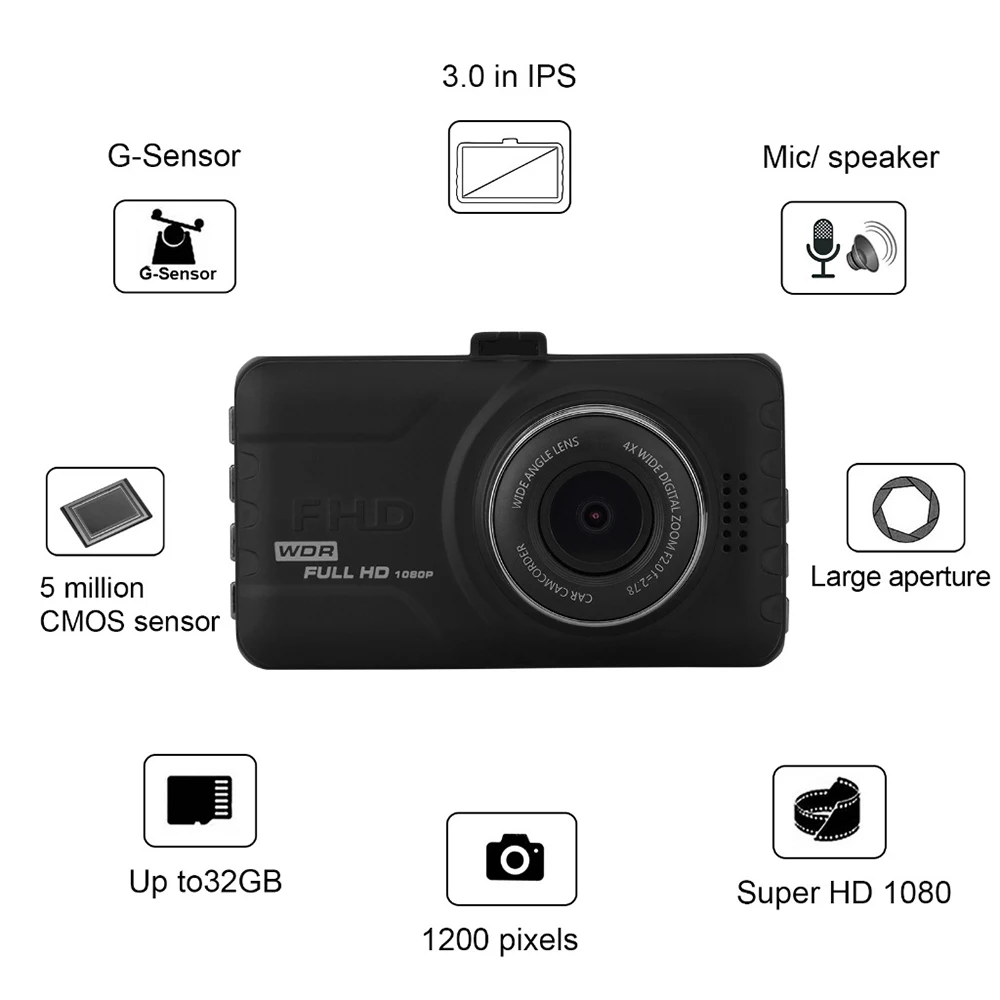 

Car DVR WiFi Dash Cam Full HD 1080P Rear View Vehicle Camera Video Recorder Black Box Auto Dashcam GPS Logger Car Accessories