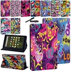 Чехол для Amazon Fire HD 10 (579 поколение)Fire HD 8 (678)Fire 7 (579) регулируемый складной чехол-подставка для планшета + Бесплатный стилус