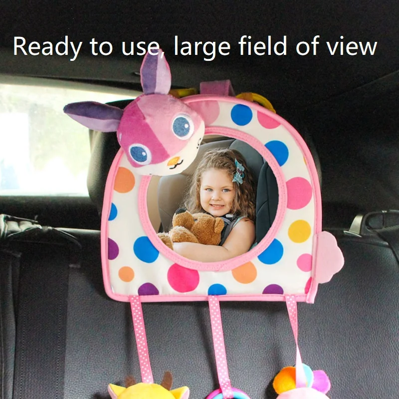 

0~12 Months Baby Mirror Toy High Contrast Activity Mirror Toddler Teether Toy Stroller Hanging Newborn Early Educational Toys