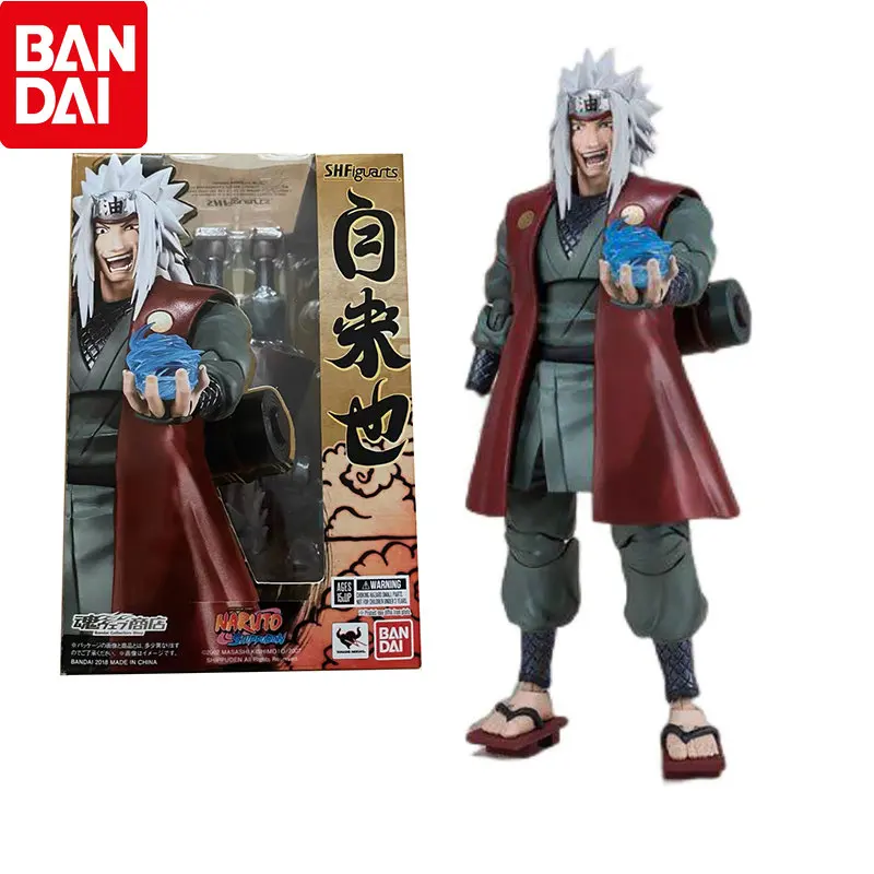 

Original Bandai Naruto SHF Soul Limited Jiraiya Anime Figure 17cm PVC Model Collection Action Figures Collectible Toys For Kids