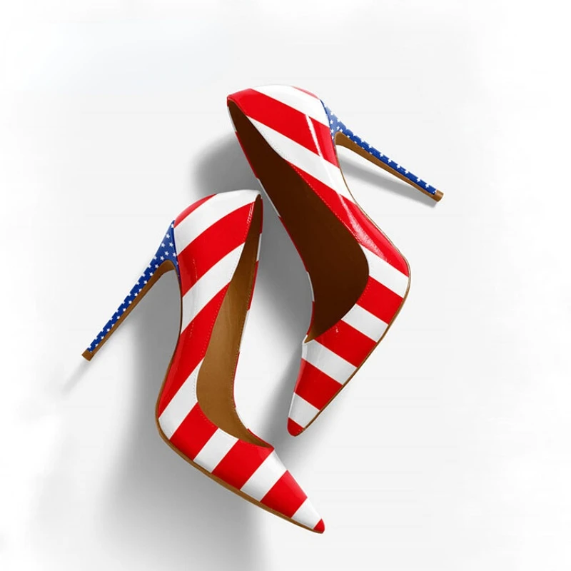 

Size 45 High Heels Women's Fashion Sexy Pointed Toe High-end Light Luxury Designer Colorful Runway Model Shoes 10 / 12 Cm Pumps