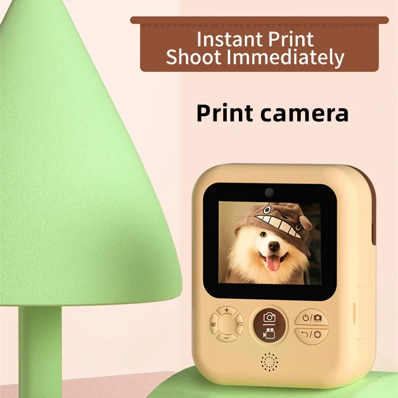 

Kids Instant Camera Photo Printing 2.4inch IPS HD Camcorder USB Charging Children's Birthday Gift Mini Digital Camera