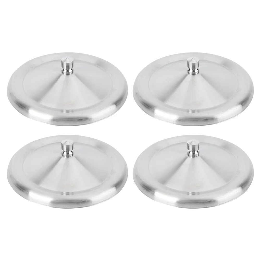 

4 Pcs Stainless Steel Lid Creative Cup Multipurpose Mug Cover Silicone Can Dustproof Travel Leak Tumbler