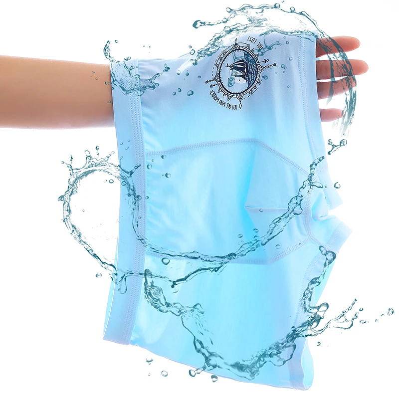 Летнее тонкое модальное молодежное нижнее белье для мальчиков на плоской