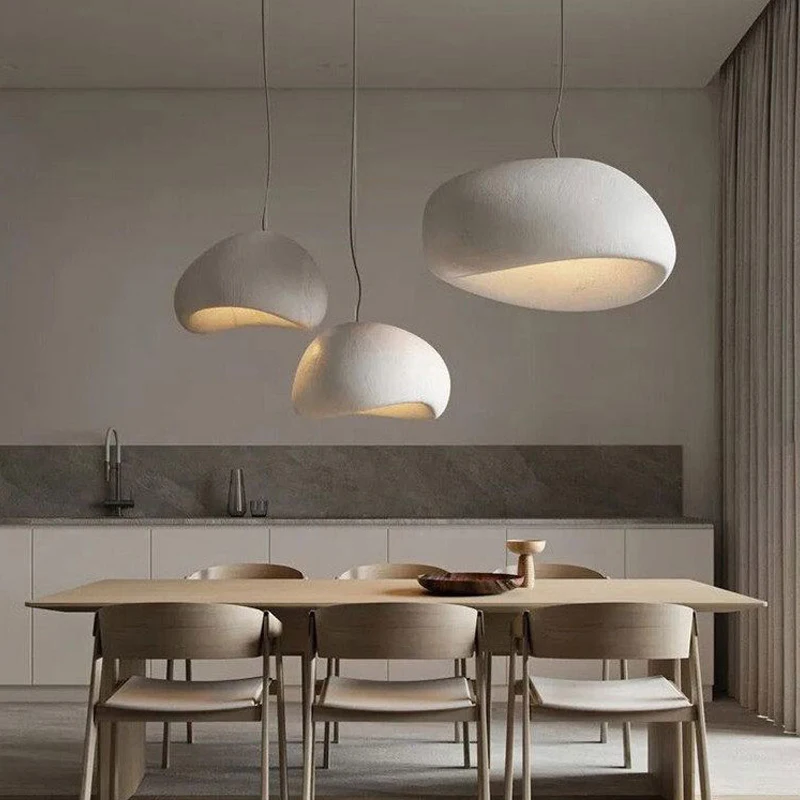 

Led Art Chandelier Pendant Lamp Light Room Decor Japanese WabiSabi Ceiling Modern Nordic Dining Minimalist Designer E27 Hanghing