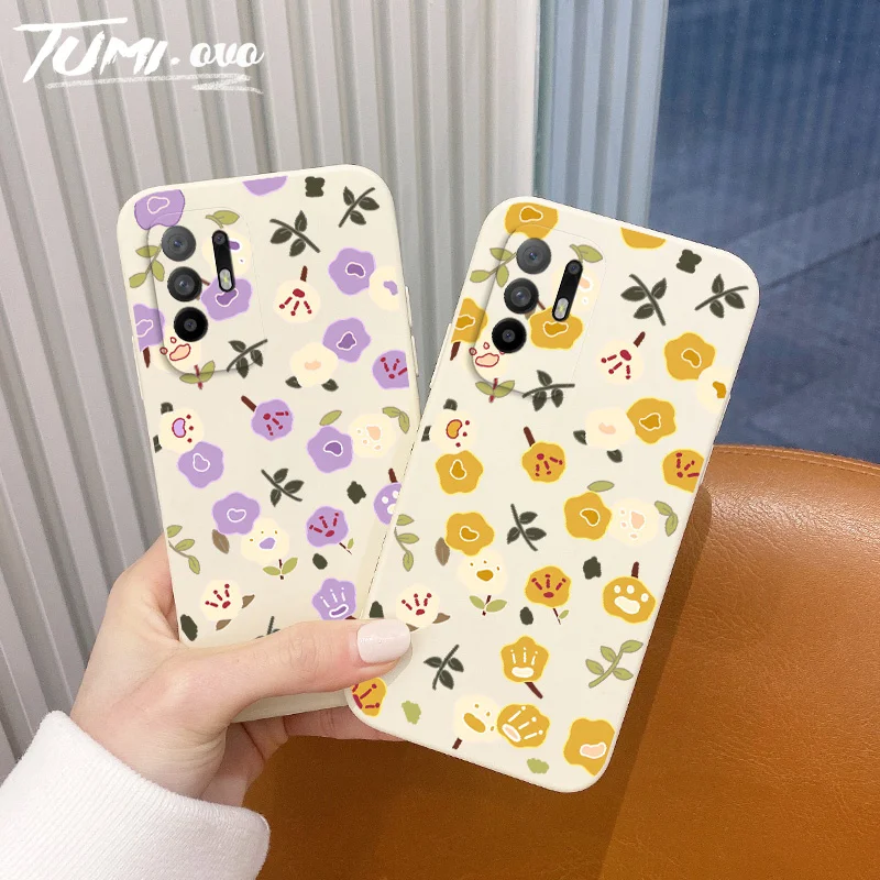 

Мягкий силиконовый чехол с цветами для Samsung Galaxy A03S A72 A52S A52 A73 A53 A33 A13 A03 A32 A22 A71 A51 A31 A21S, задняя крышка