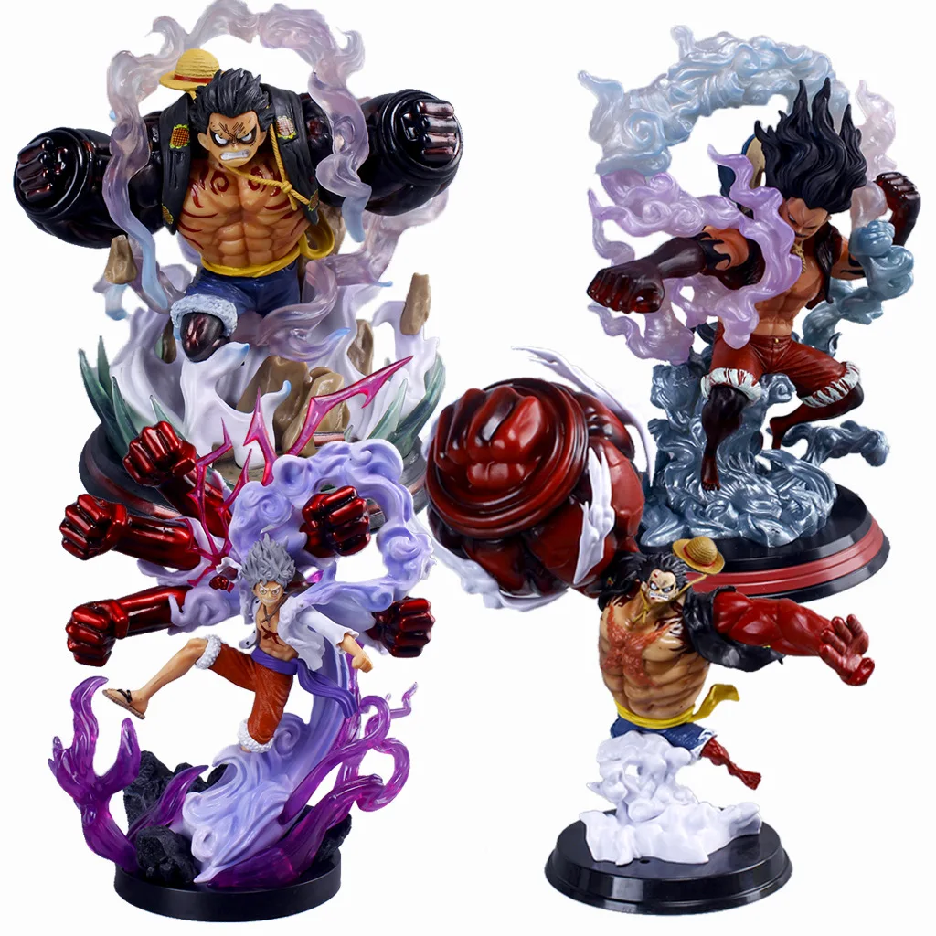 

The New One Piece Large Hand-run Phantom Luffy Fierce Iron Fist Statue Great Ape King Gun Five-speed Luffy Collection Ornament
