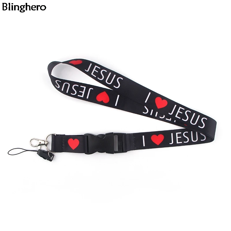 Ремешок Blinghero I Love Jesus с крутым буквенным принтом, держатель для телефона, шейные ремни, стильный ремешок, подарок для друзей (art.: 3920cd36f0ffc) - 3920cd36f0ffc