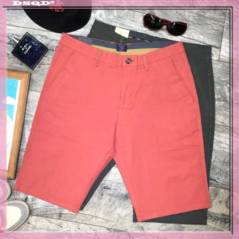 

Spring Summer Men's Beach Short Trousers Large Size Leisure Shorts Quick-drying Sports Solid Shorts Classic Style 2023 W39