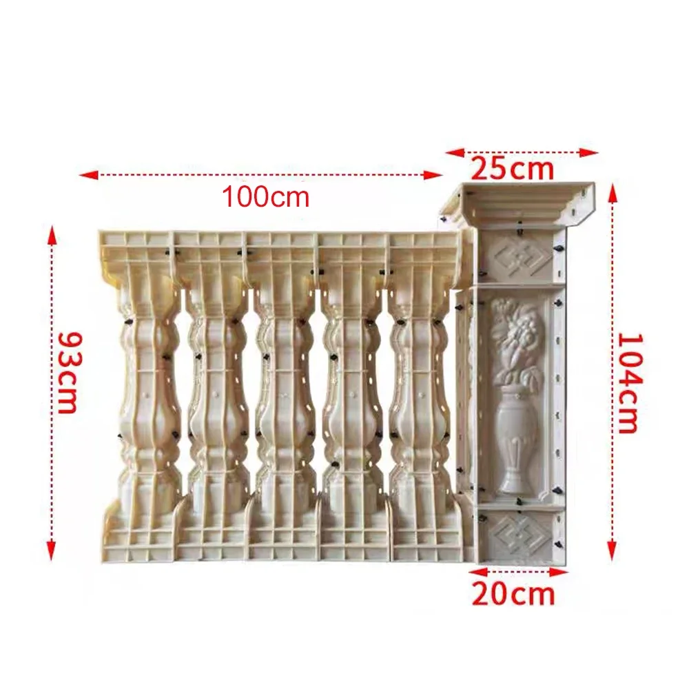 Форма для перила римской колонны ограждение балкона шаблон здания виллы модель