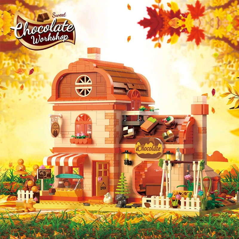 Новая креативная шоколадная мастерская мини-наборы кирпичей сделай сам Streetview