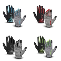 touch screen spring autumn nylon cycling gloves for texting and non slip shockproof gloves for bmx mx atv mtb racing