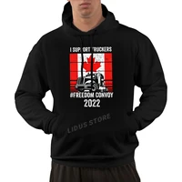 freedom convoy 2022 canada trucker civil disobedience hoodie sweatshirt harajuku streetwear 100 cotton mens graphics hoodie