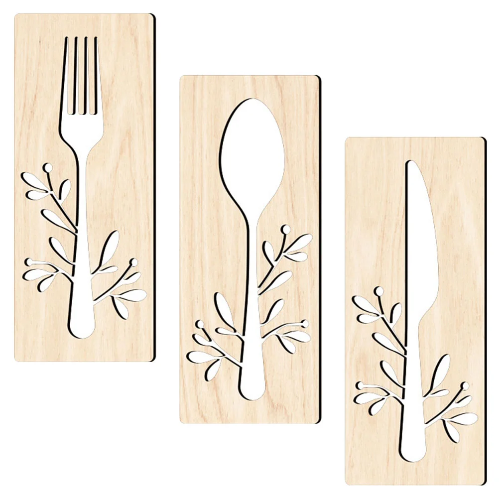 

Kitchen Wall Decor Sign Eat Signs Hanging Fork Farmhouse Spoon Love Wood Rustic Wooden Funnyart Drink Plaquesutensils