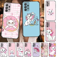 mary cat phone case hull for samsung galaxy a70 a50 a51 a71 a52 a40 a30 a31 a90 a20e 5g a20s black shell art cell cove