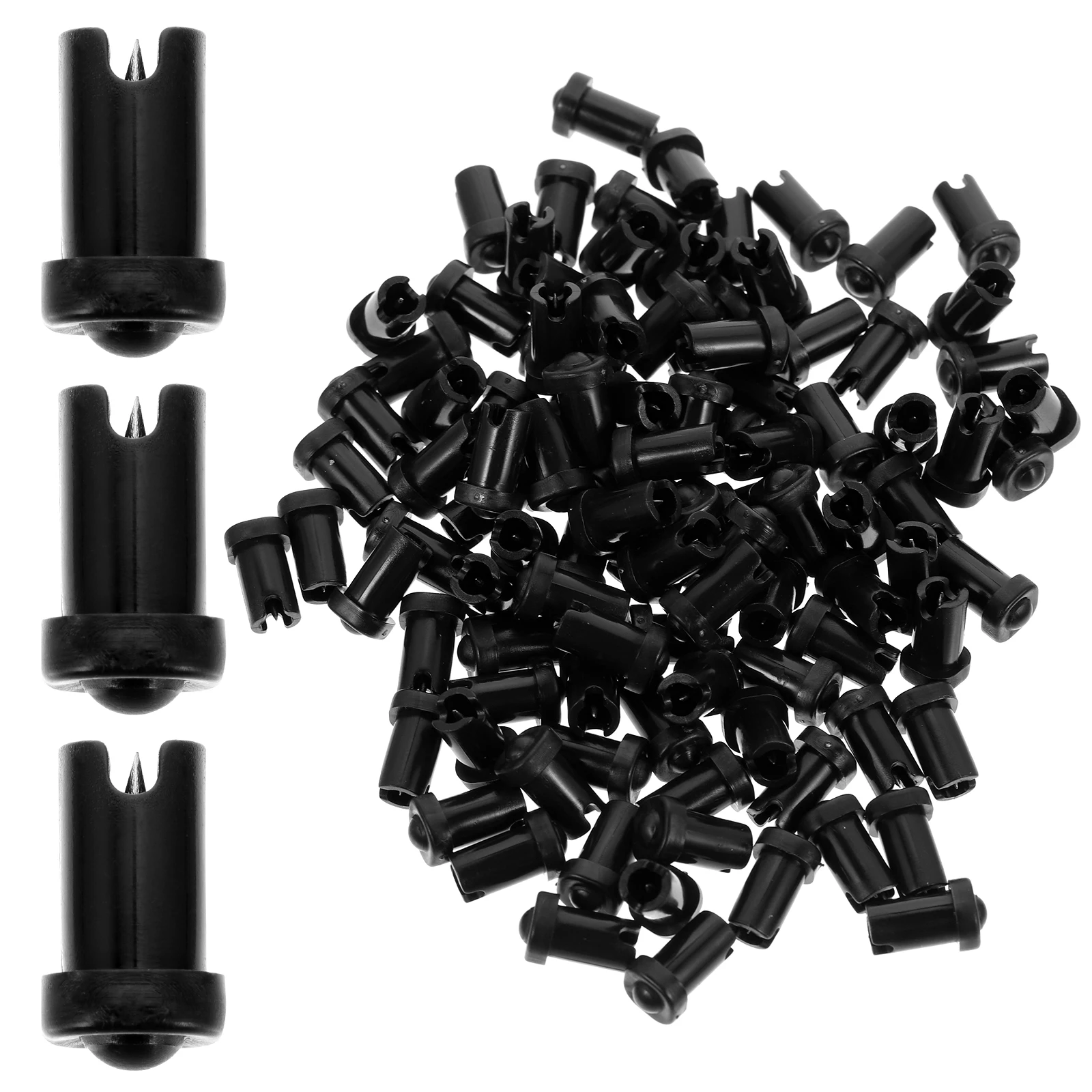 

100pcs Eyelash Glue Blocking Needle Replacement Bottle Mouth Head Extended Glue Anti-Blocking Eyelash Extension Tool