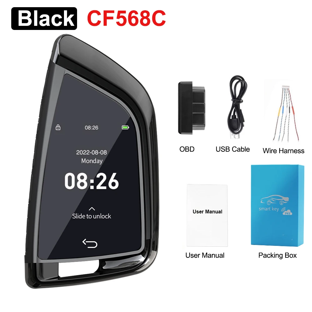 

Универсальный Модифицированный Смарт-ключ CF568 С ЖК-дисплеем Для BMW, Benz, Audi, Ford, Hyundai, Kia
