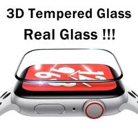 3d tempered glass for apple watch 7 41mm 45mm screen protector for iwatch series 6 5 4 3 se 40mm 44mm 42 38mm protective film