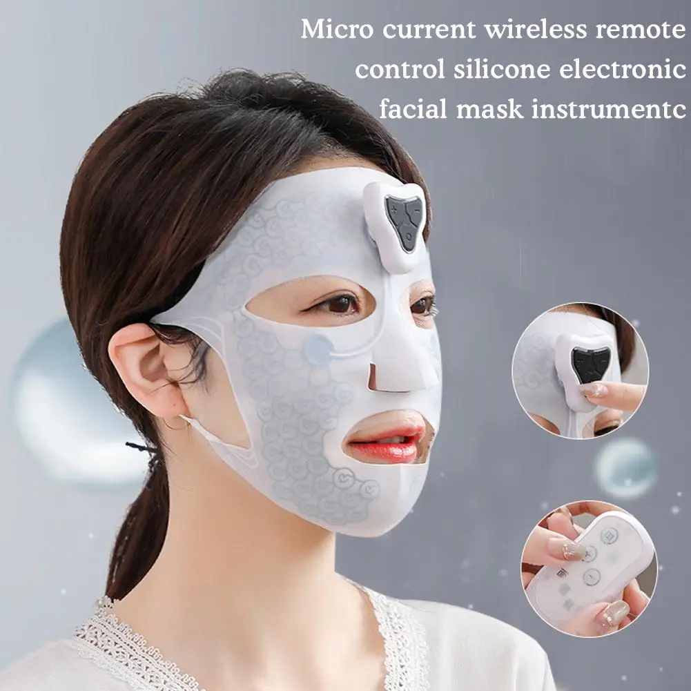

Electronic Facial Mask Charging Massage Device Soft Mask Anti Tool Massager Face Moisturizing Face Beauty Wrinkle Electroni I3C0