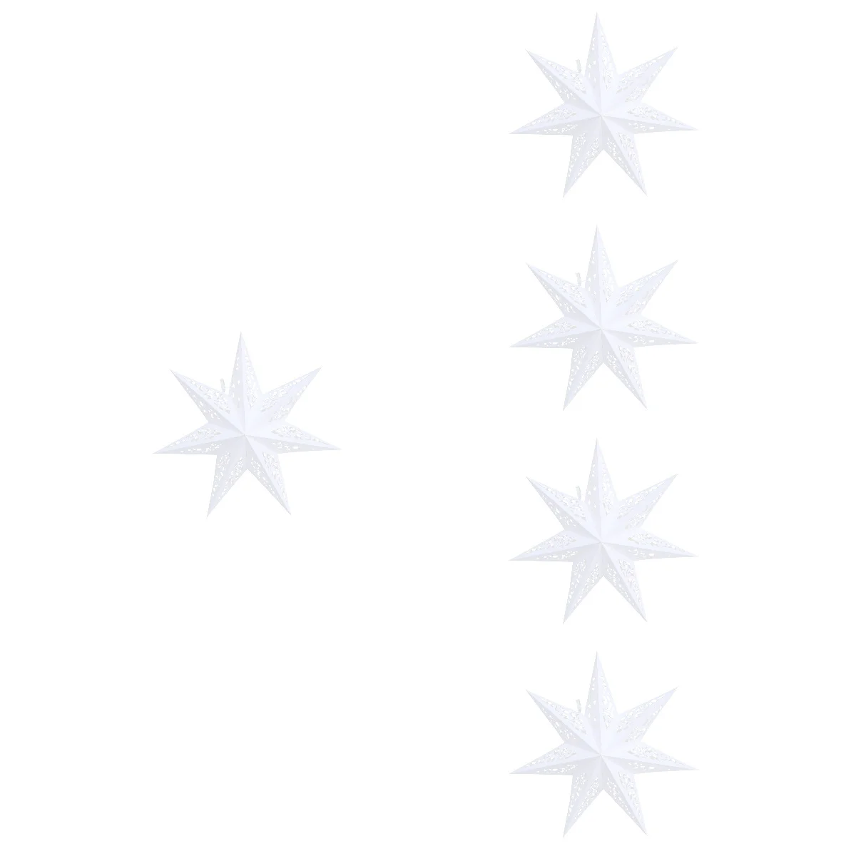 

Star Paper Lampshade Lamp Cover Lantern Lamps Light Topper Tree Christmas Bedroomnight Decorative Shade Starry Point Shaped