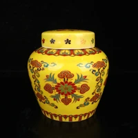 porcelain ming chenghua style doucai tianzi pot home crafts exquisite decorative ornaments