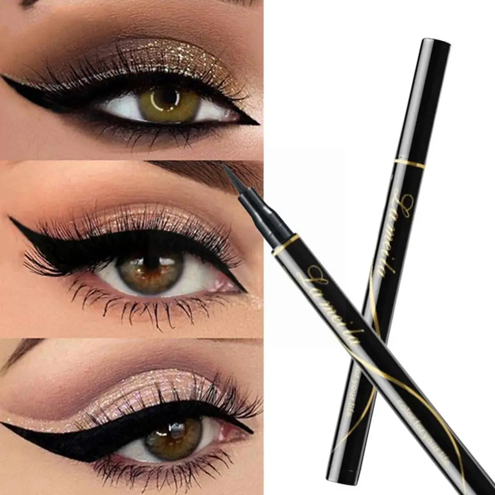 

Black Liquid Eyeliner Pencil Stamps Eye Liner Long Makeup Eyeliner Lasting Waterproof Pen Smudge-proof Smooth K3z5