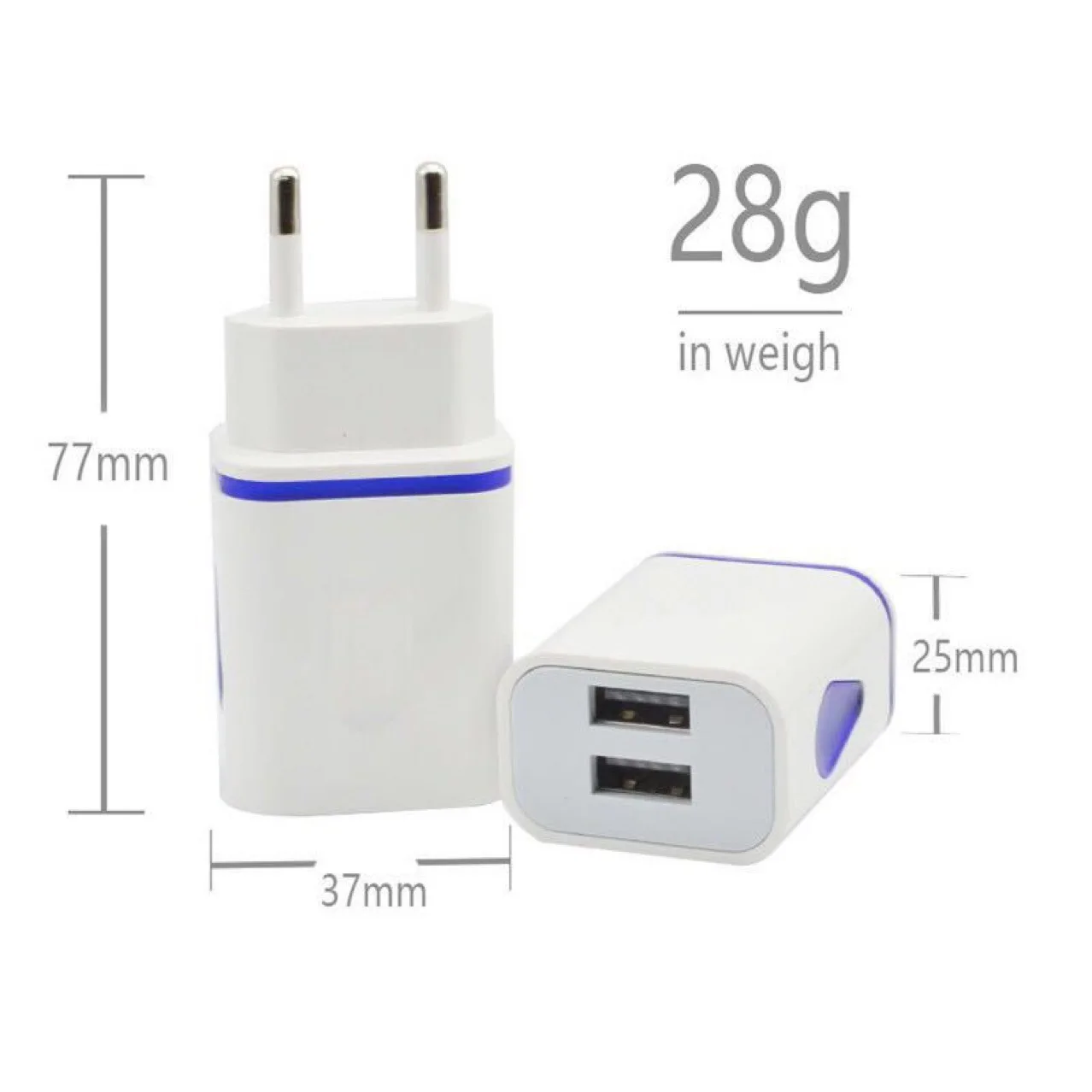 Купи AC-DC Phone Charger Adapter 5V 2A USB Power Supply 5Volt Fast Charging For IPhone Samsung Huawei Xiaomi DC Source Illuminate за 85 рублей в магазине AliExpress