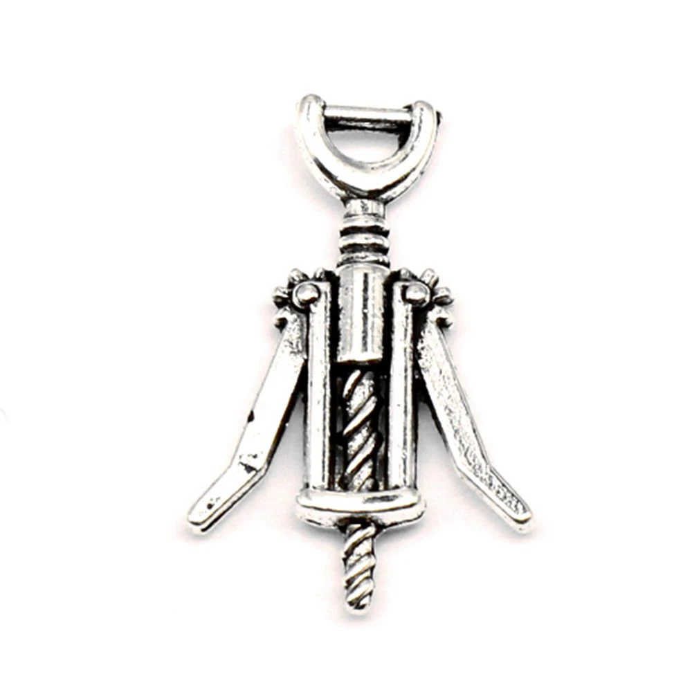 

100pcs Wholesale Jewelry Lots Bottle Opener Charms Pendant Supplies For Jewelry Materials 17x27mm