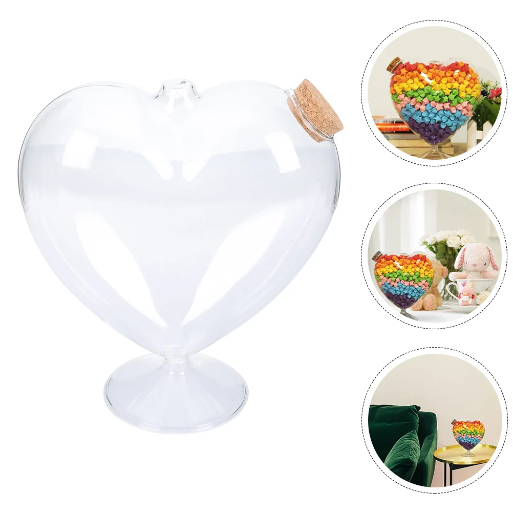 

Jar Canister Glass Storage Candy Sugar Dish Heart Rainbow Box Jars Wish Seasoning Organizer Trinket Buffet Teadappen Bowl Cookie