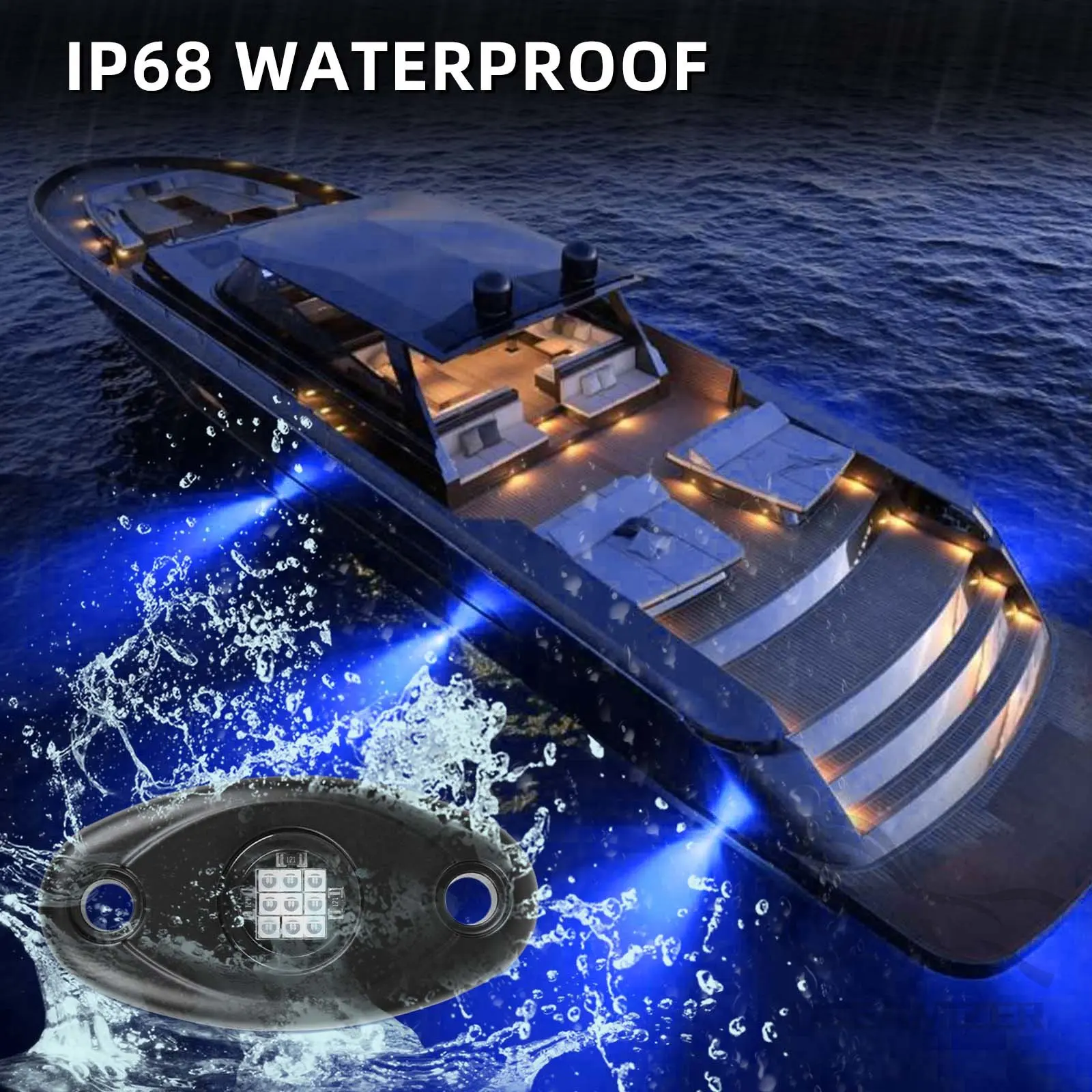 4-х Предметный 9-дюймовый Яркий Набор Автомобильных Атмосферных Ламп Для