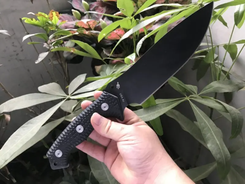 

Miller Bros.BIsdes Fruit Knife A2 Steel Blade 59-60HRC Hardness black G10 Handle Outdoor Camping Self Defense Knife with Sheath