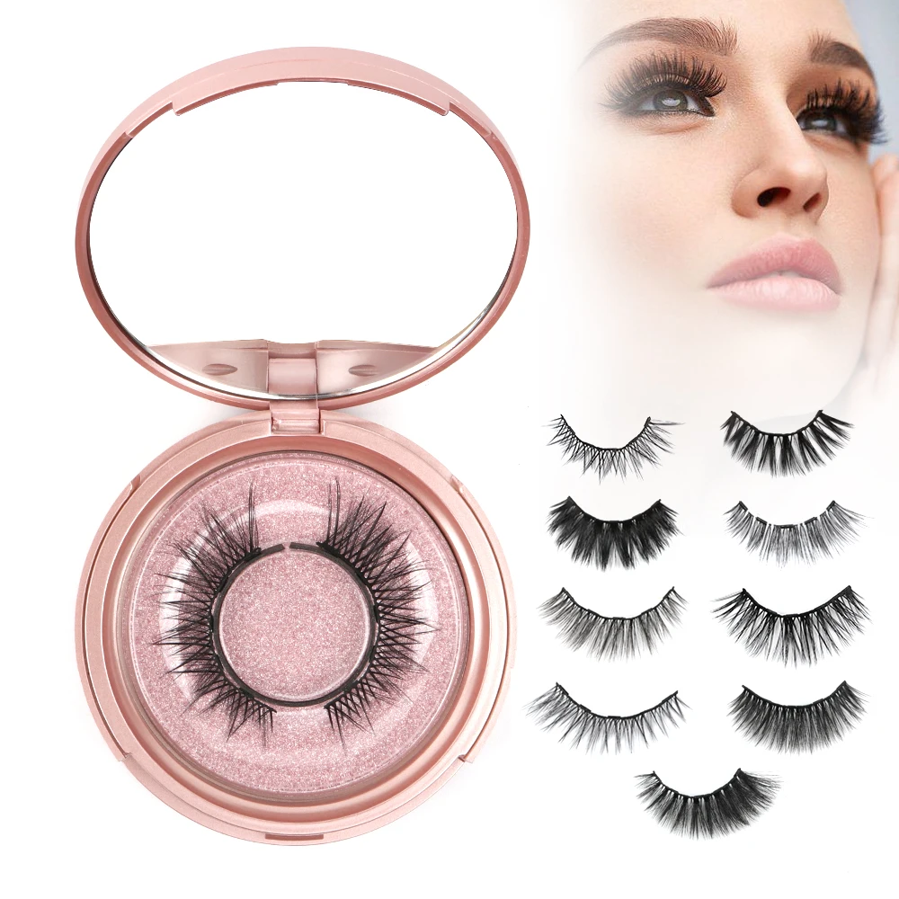 3D Магнитные ресницы невидимые магнитные зеркальные норковые накладные толстые