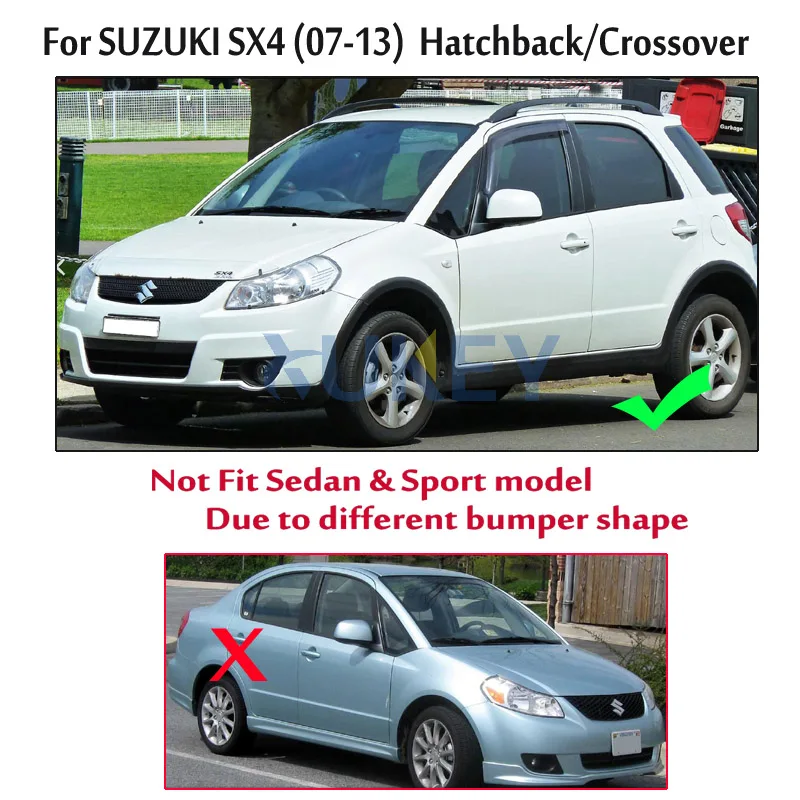 Набор брызговиков для Suzuki SX4 2007-2013 литая защита от грязи |