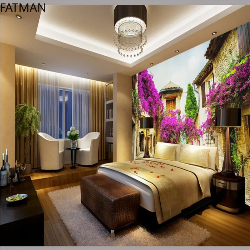 Фото 3d фотообои FATMAN на заказ, европейские морские пейзажи, городские пейзажи, для спальни, отеля, кафе, настенные тканевые Высококачественные нак... №3