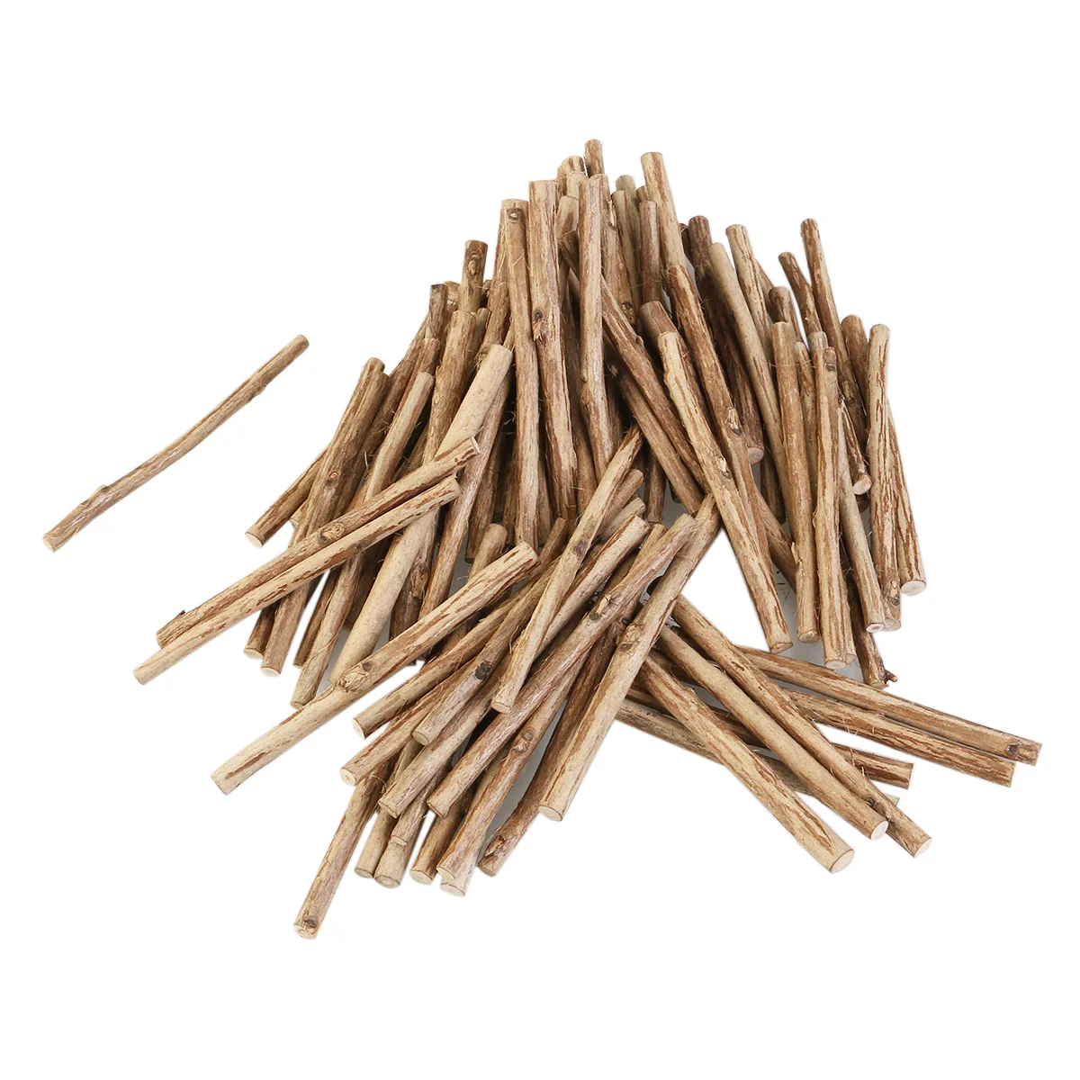 

100pcs Wood Sticks Wood Log Painting Tea Tree DIY Crafts Photo Props Clubs Accessory for DIY Crafts