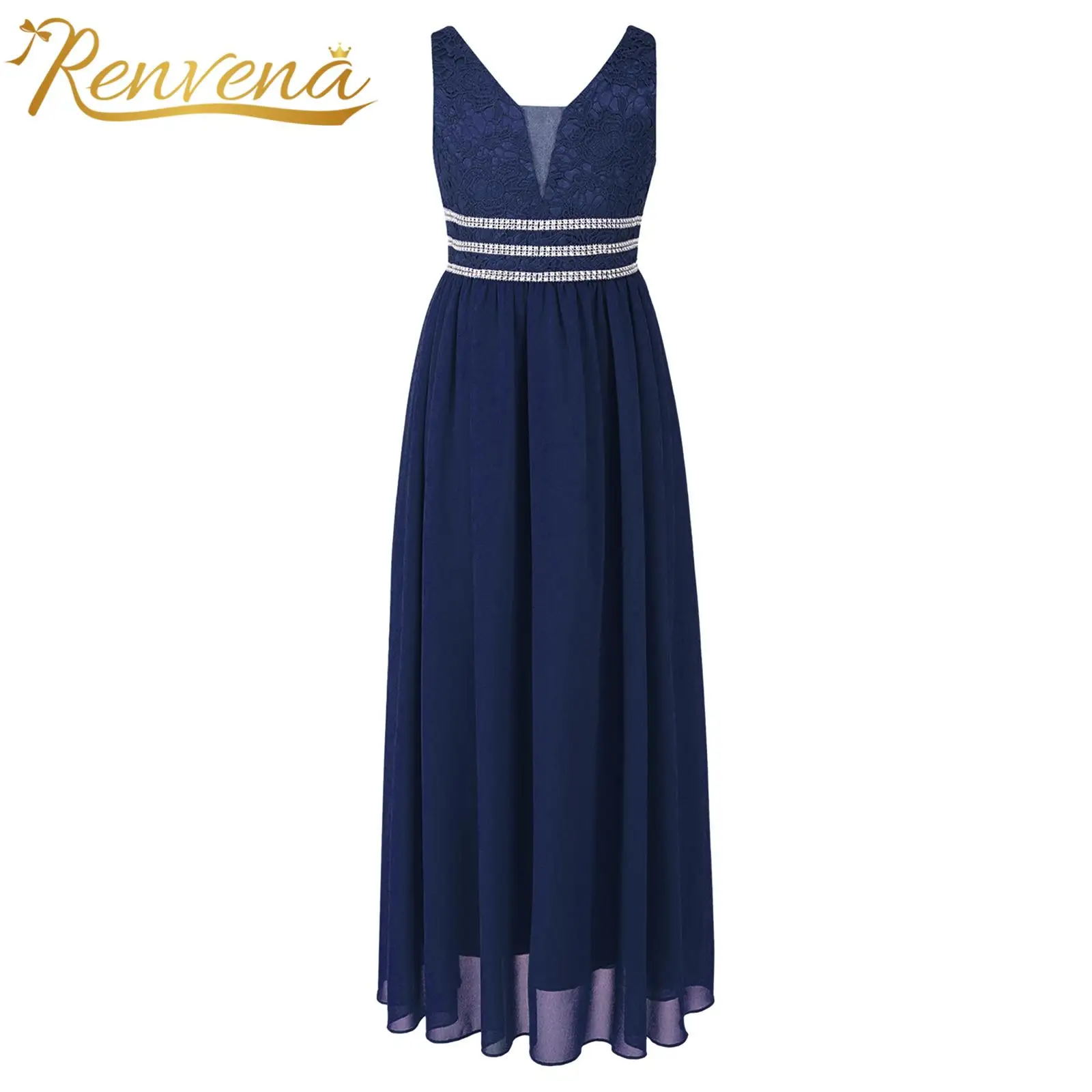 

Элегантное вечернее платье для девочек, блестящее кружевное шифоновое платье стразы с цветочным рисунком для девочек, детское пышное плать...