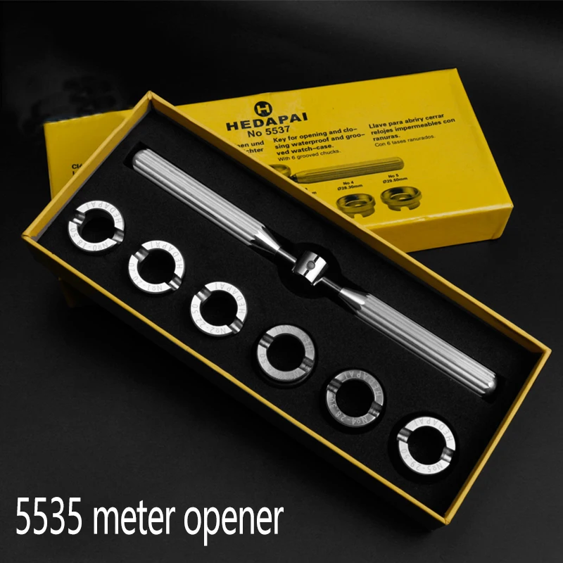 

Meter Repair Tool 5537 Meter Opener Suitable For Rolex/TUDOR Watchband Cover Opener With Fne teeth, 6-piece Rear Cover Strap