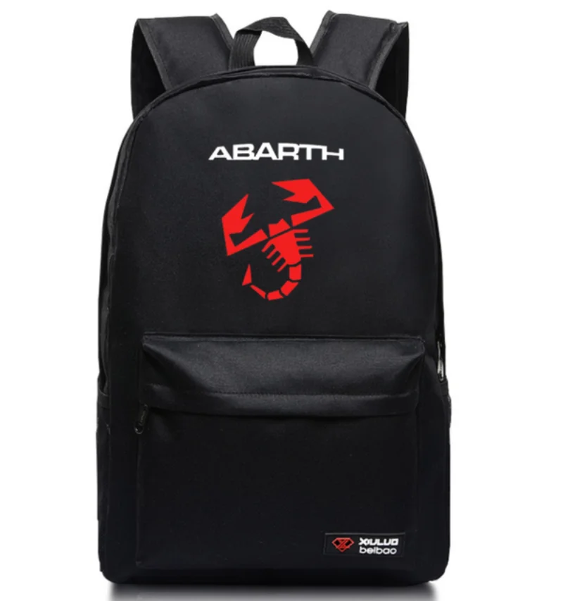 

2022 New Men's Fashion Leisure Travel Knapsack Computer Notebook Multifunctional ABARTH Logo Motorcycle Car Backpack
